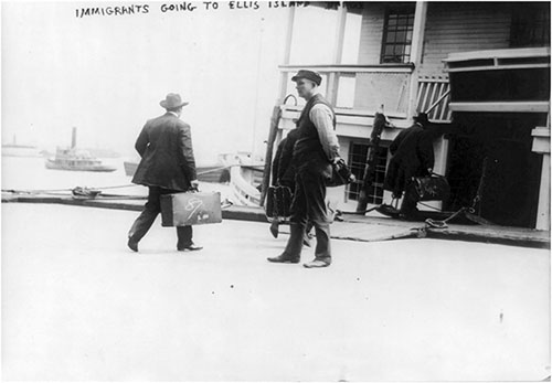 Immigrants Going to Ellis Island Barge. 1911