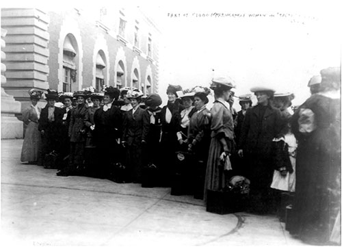 Portion of the 1,000 Marriageable Women from the RMS Baltic, 27 September 1909.