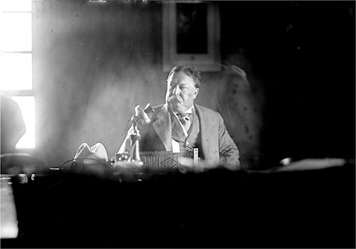 President William Howard Taft at Ellis Island, 18 October 1910