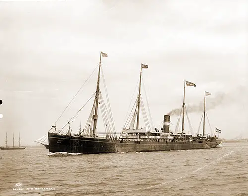 SS Rotterdam of the Holland-America Line (NASM). Photograph © 1897 Detroit Publishing Company