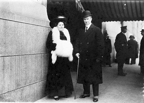 Captain Rostron of the Carpathia with His Wife - 25 February 1913