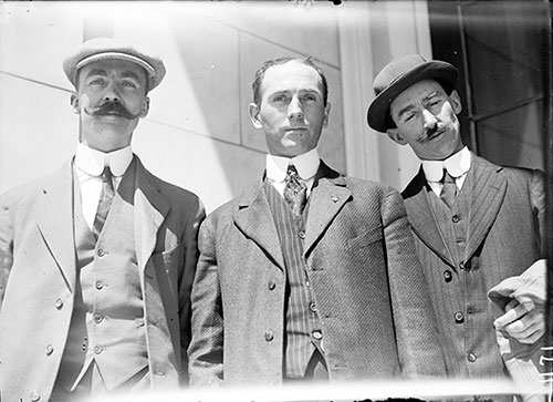 Frederick Dent Ray and William Burke, Saloon Stewards on the Titanic 27 April 1912.