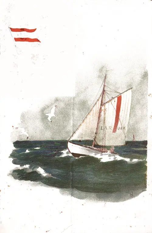 Front Cover, SS Bergensfjord Daily Bill of Fare - 1 September 1936
