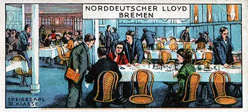 Daily Bill of Fare Illustrations from Norddeutscher Lloyd Bremen
