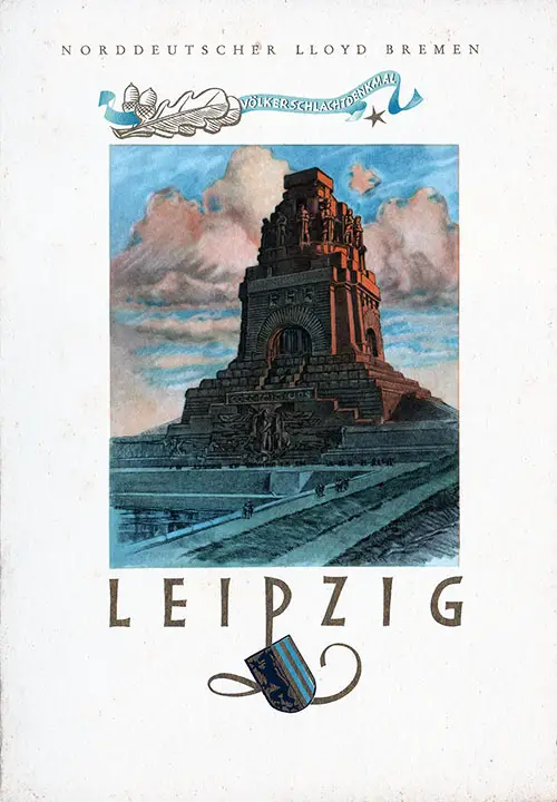 Front Cover, SS Bremen Dinner Menu - 30 July 1937