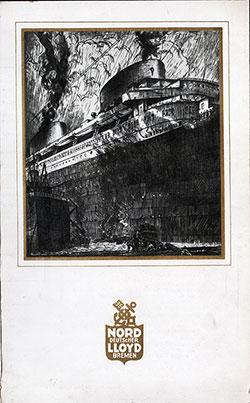 Front Cover, SS Europa Dinner Menu - 15 June 1932