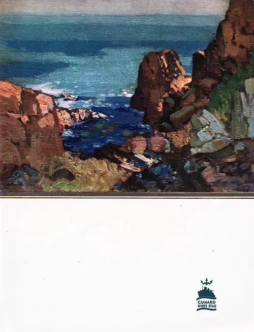 Front Cover, RMS Franconia Dinner Menu -25 August 1938
