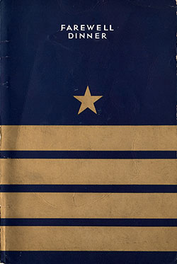 Menu Cover, Farewell Dinner Bill of Fare & Musical Program, SS George Washington, USL 1931