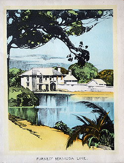 Front Cover, SS Monarch of Bermuda Dinner Menu - 18 September 1938