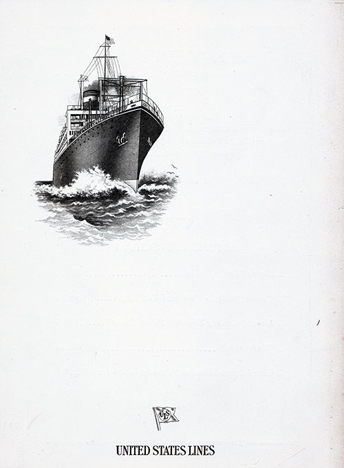 Front Cover, SS Republic Captains FarewellDinner Menu - 3 October 1926