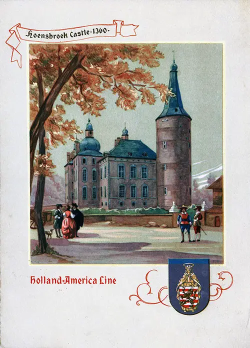 Menu Cover, Dinner Menu, SS Veendam, Holland-America Line, 23 July 1948