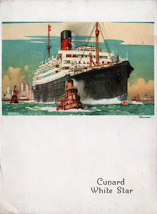 Kosher Luncheon Menu, RMS Aquitania, Cunard Line, 8 July 1936 