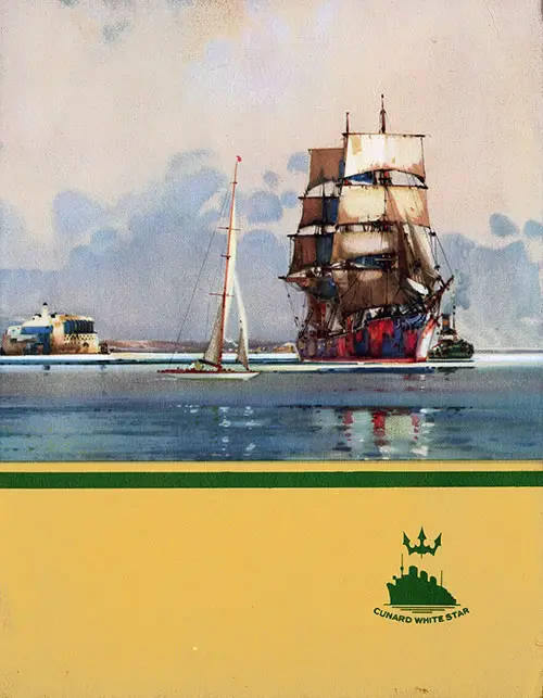 Front Cover, RMS Franconia Luncheon Menu - 20 August 1938