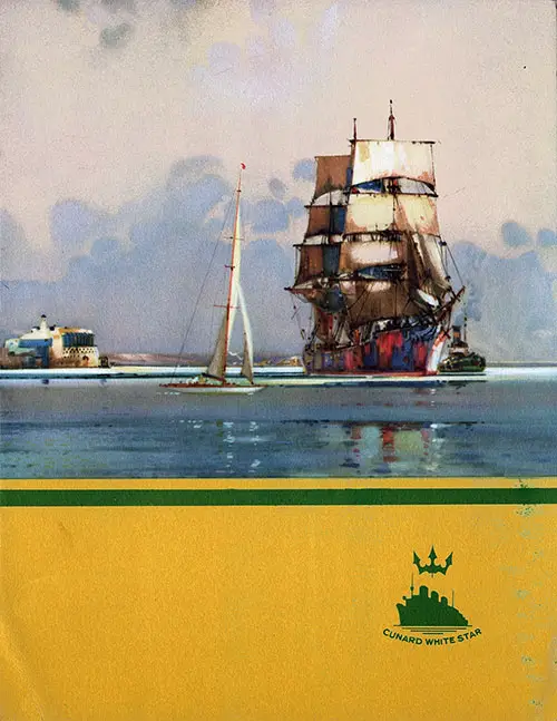 Front Cover, RMS Franconia Luncheon Menu - 22 August 1938