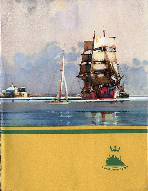 Front Cover, RMS Franconia Luncheon Menu - 27 August 1938