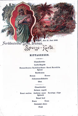 Menu Card, Lahn-1900-06-15-LuncheonMenuCard