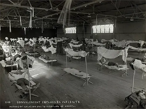 Convalescent Influenza Patients, Method of Isolation Due to Overflow of Hospital at Eberts Field, Lonoke, Arkansas.