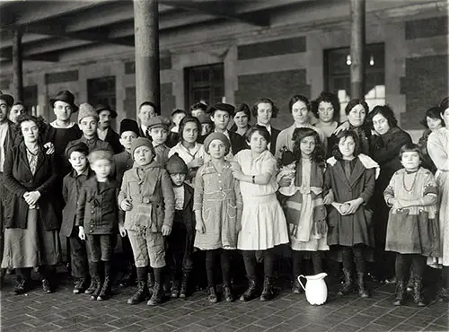 Immigrant Children at Ellis Island, New York, ca. 1908.