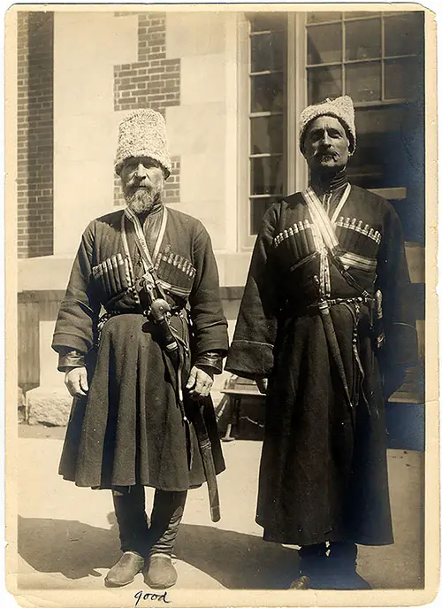 Cossack Immigrants Wearing Dress Uniforms at Ellis Island. nd.