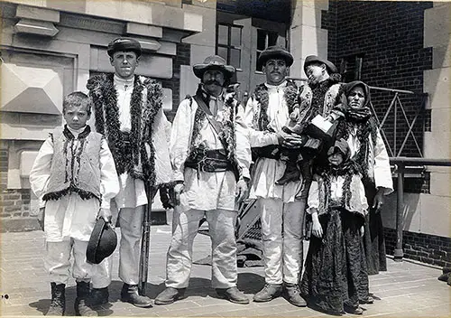 Peasant Family from Romania in Detention on Ellis Island. nd.