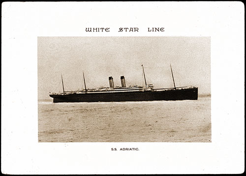 Photo of White Star Line Steamship SS Adriatic.