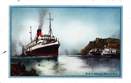 Painting of the RMS Alaunia of the Cunard Line.