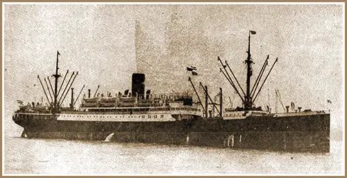 Atlantic Ferry 1923 -- Hamburg-American Liner "Thuringia."