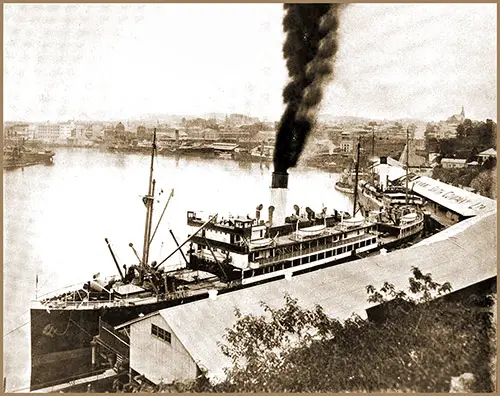 View of the Harbor at Brisbane, Queensland.