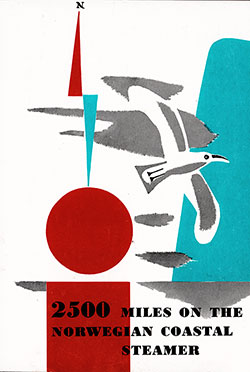 GGA Image ID # 1fbce3cb5f Front Cover, 2500 Miles on the Norwegian Coastal Steamer by Erling Welle-Strand.