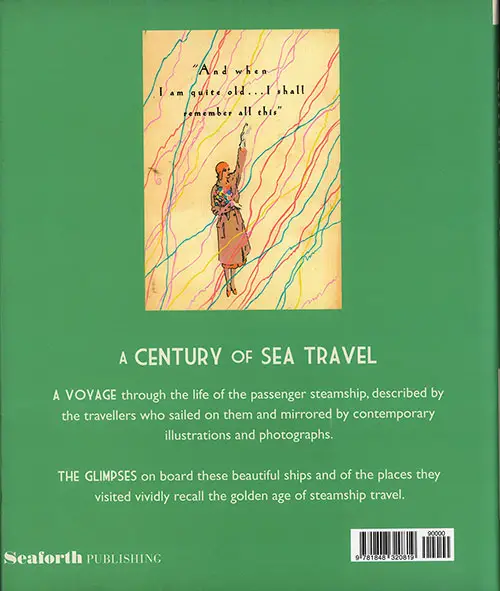 Back Cover, A Century of Sea Travel: Personal Accounts from the Steamship Era by Christopher Deakes and Tom Stanley, 2010.