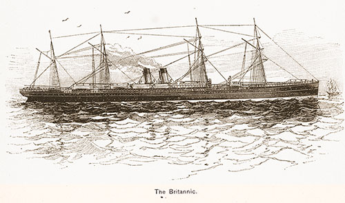 The Britannic of the White Star Line. Ocean Steamships, 1891.