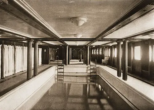 Swimming Pool and Gymnasium on the Aquitania.