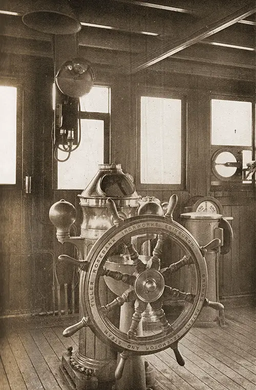 Gyroscopic Repeater, Magnetic Compass, and Wheel.