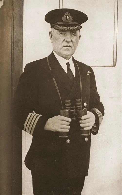 Captain E. G. Diggle, R.D., R.N.R. -- The RMS Aquitania's Present Commander.