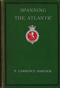Front Cover, Spanning the Atlantic by F. Lawrence Babcock, 1931.