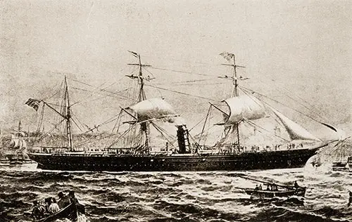 The SS Russia of the Cunard Line (1867).