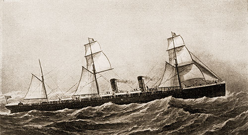 The RMS Servia of the Cunard Line (1881).