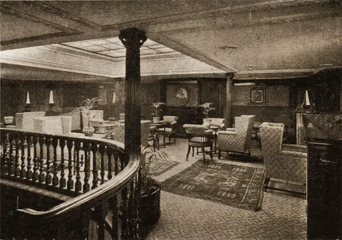 First Class Lounge, RMS Carmania.