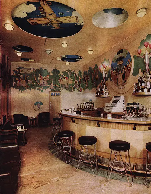 Knickerbocker Cocktail Bar, Designed by Heath Robinson.