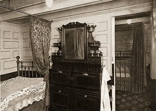 First Class Cabin Stateroom on the SS Nieuw Amsterdam.