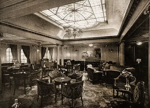 First Class Salon on the SS Volendam and SS Veendam.