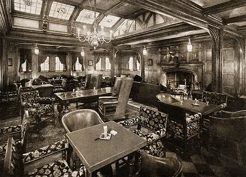 First Class Smoking Room on the SS Volendam and SS Veendam.