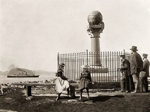 The SS Auguste Vicgtoria at Hammerfest, Finnmark, Norway. The Meridian Column Is Shown Above at Hammerfest, Norway.