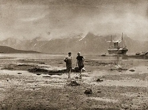 The SS Auguste Victoria on the Norwegian Coast.