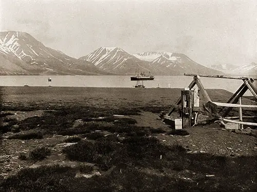 The SS Blücher at Advent Bay, Spitzbergen, Norway.
