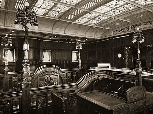 Another View of the First Class Grill Room on the SS Blücher.