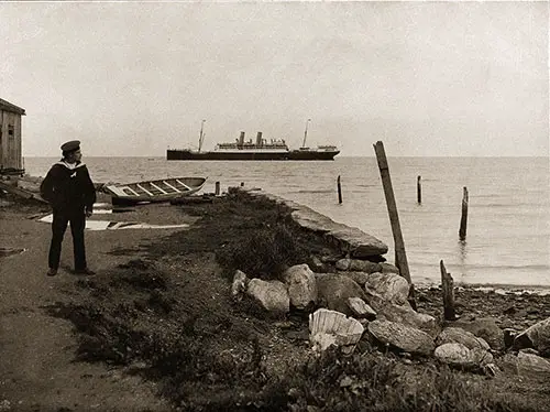 The SS Blücher Shown Near Trondheim, Norway.