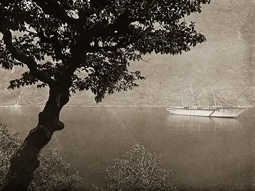 The SS Meteor in Naerofjord near Gudvangen, Sognefjord, Norway.