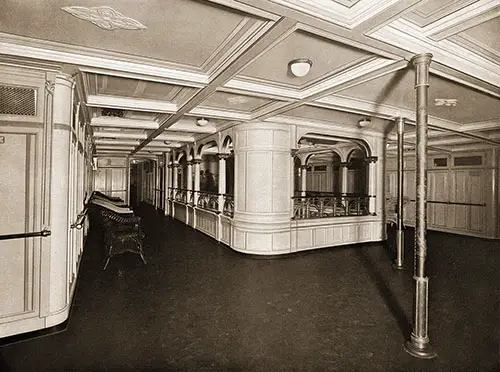 SS Prinzessin Victoria Luise Inner Promenade Space.