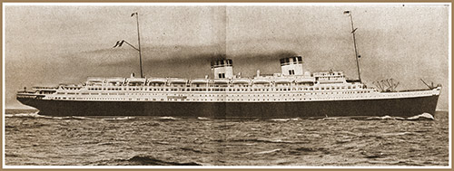 SS Rex of the Italian Line. Gross Tonnage 51,062.